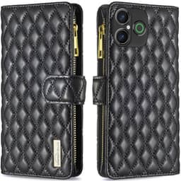 Rhombus mobilcover 9-kort Doro Aurora A31 - Onyx Black