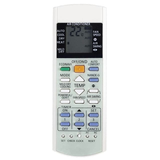 Fjärrkontroll Ersättning för A75C3706 Panasonic Air Conditioner
