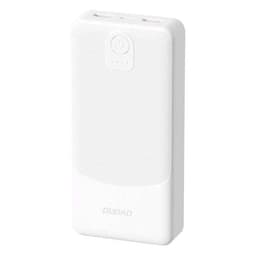 Dudao Powerbank 20 000 mAh 2,4 A med 2 × USB-A – Hvit