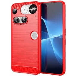 Børstet silikondeksel Nothing Phone 3 - Coral