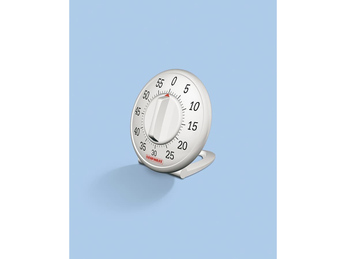 Leifheit Comfortline Minuteur Mécanique De Cuisine - 60 Minutes Analogique Blanc