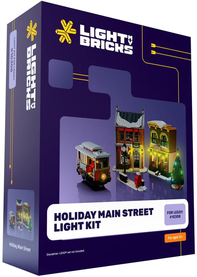Light My Bricks ljuskit Holiday Main Street 10308