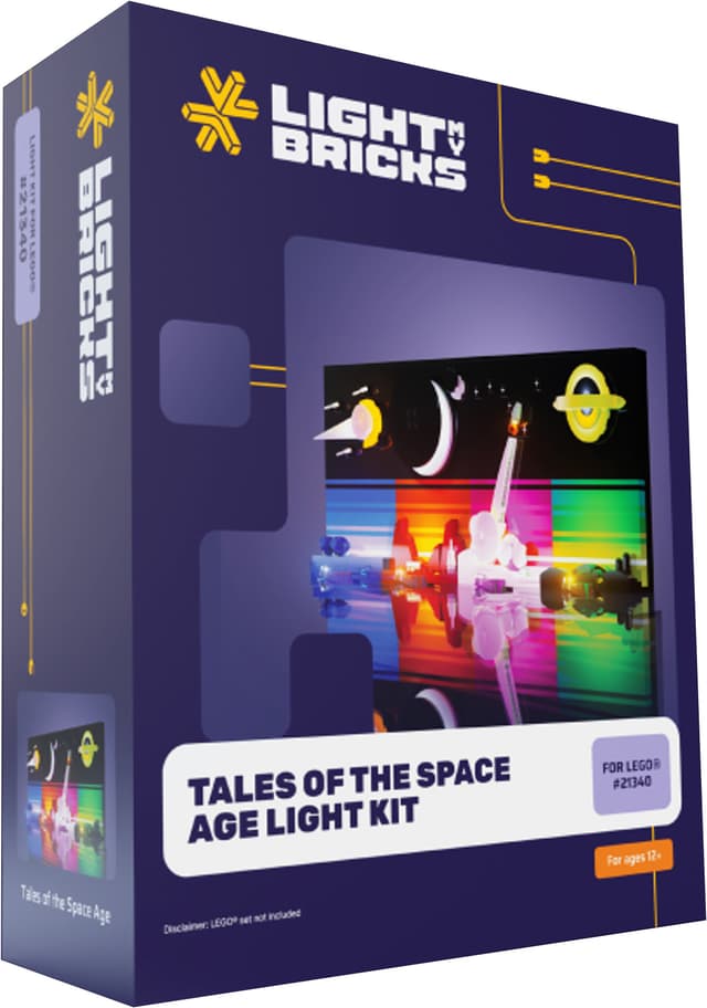 Light My Bricks ljuskit Tales of the Space Age 21340