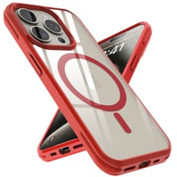 iPhone 15 PRO Deksel MagSafe kompatibel (Rød)