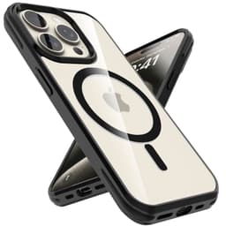 iPhone 15 PRO Etui Cover MagSafe kompatibel (sort)