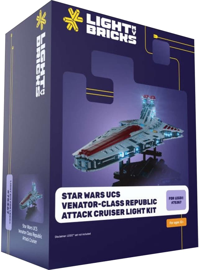 Light My Bricks UCS Venator-Class Republic Attack Cruiser lyskit 75367