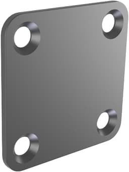 Epoq liitäntälevy oveen 4 x 4 cm (grafiitti)