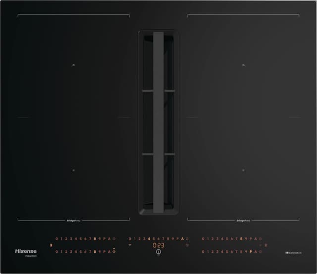 Hisense kogeplade med indbygget emhætte HEH6443BSCWF (60 cm)