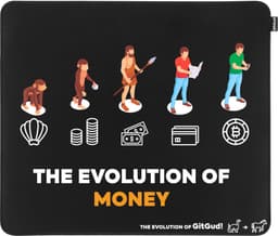 GitGud Evolution of Money XL Mousepad
