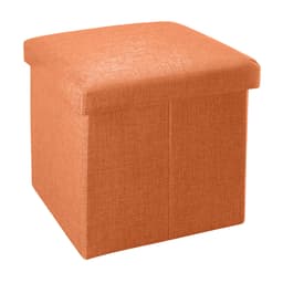 Hopfällbar sittpall 38x38x38 cm Sittstol (Apelsin)
