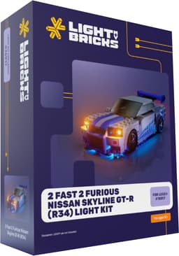 Light My Bricks™ 2 Fast 2 Furious Nissan Skyline GT-R lyskit