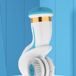 Multifunktionell Elektrisk Ansiktsrengöringsborste AE-8788 Blå