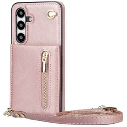 Zipper necklace case Samsung Galaxy S25 FE - Rosè