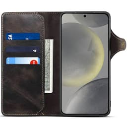 Denior mobilcover læder Samsung Galaxy S25 FE - Sort