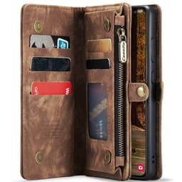 CaseMe puhelimenkotelo 008 8-kortti Samsung Galaxy S25 FE - Ruskea