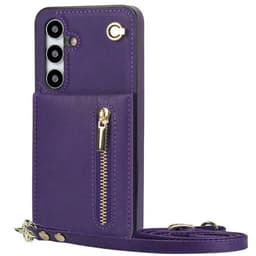 Zipper halskæde cover Samsung Galaxy S25 FE - Lilla