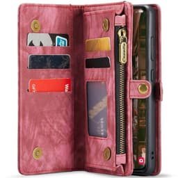 CaseMe mobilcover 008 8-kort Samsung Galaxy S25 FE - Rød