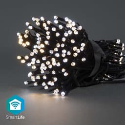 Nedis SmartLife Julbelysning | Sträng | Wi-Fi | Varm till cool vit | 200 LED's | 20.0 m | Android/ IOS