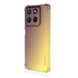 SKALO Motorola Moto G86 Power 5G ENKAY Gradient Extra strong TPU Cover - Lilla-Gul