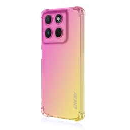 SKALO Motorola Moto G86 Power 5G ENKAY Gradient Extra strong TPU Cover - Pink-Gul