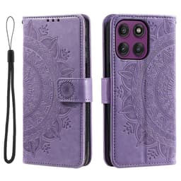SKALO Motorola Moto G56 5G Mandala Flip Cover - Lilla