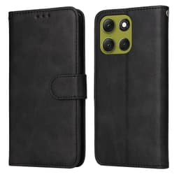 SKALO Motorola Moto G86 Power 5G PU-læder Flip Cover - Sort