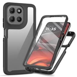 SKALO Motorola Moto G56 5G Shockproof Clear Hybrid+Skärmskydd Skal - Svart