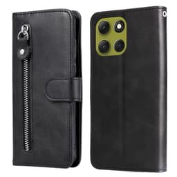 SKALO Motorola Moto G86 Power 5G Klassisk Dragkedja Plånboksfodral - Svart