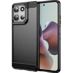 SKALO Motorola Moto G56 5G Armor Carbon Suojakuori - Musta