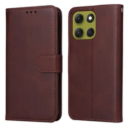 SKALO Motorola Moto G86 Power 5G PU-läder Plånboksfodral - Brun