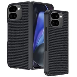 SKALO Google Pixel 10 Pro Fold Carbon Fiber Suojakuori - Musta
