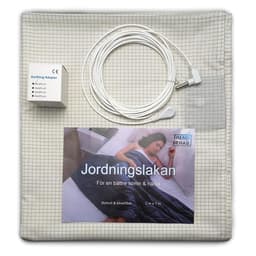 Jordingsplade til seng med sølvtråde 100 x 200 cm
