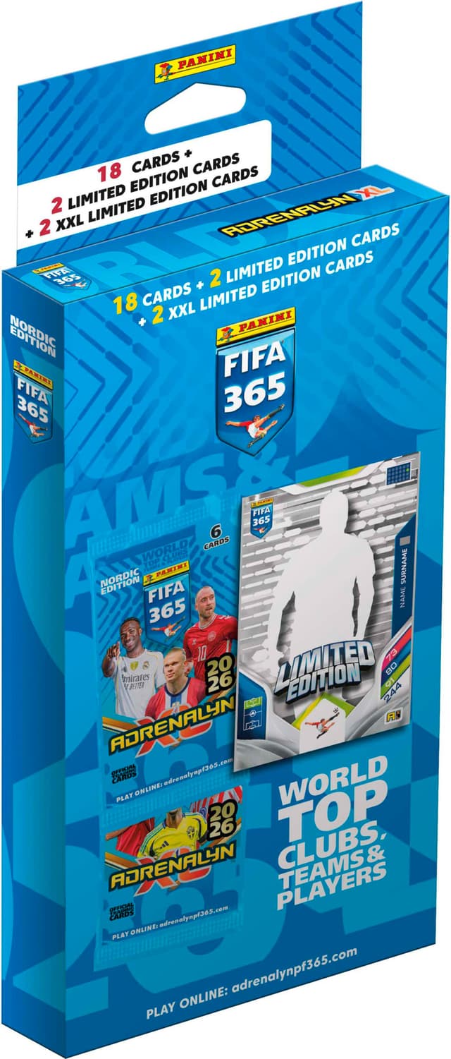 Panini FIFA 365 AdrenXL 2026 XXL booster sæt