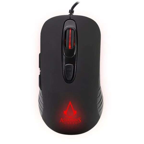 Assassin's Creed gamingmus – LED-belysning och 3600 DPI