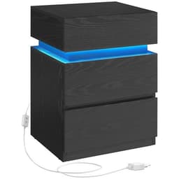 Yöpöytä RGB-valaistuksella 35x40x55cm - Svart