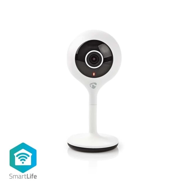 Nedis SmartLife Inomhus Kamera | Wi-Fi | Full HD 1080p | microSD (ingår inte) / Molnlagring (tillval) | Med rörelsesensor