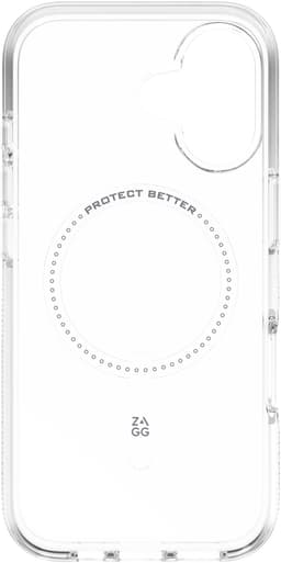 ZAGG Crystal Palace deksel for iPhone 17 (gjennomsiktig)