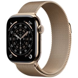 Apple Watch S11 42mm CEL (Guld Titanium/Gold Milanese Loop) S/M