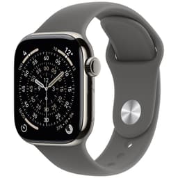 Apple Watch S11 42mm CEL (Natural Titanium/Stone Gray Sport Band) M/L