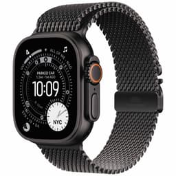 Apple Watch Ultra 3 49mm (Sort Titanium/Sort Titanium Milanese Loop) S