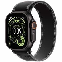 Apple Watch Ultra 3 49mm (Sort Titanium/Black/Sort/Koksgrå Trail Loop) M/L