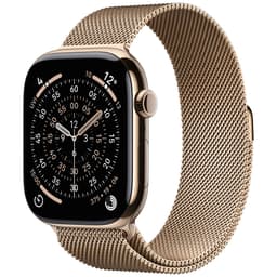 Apple Watch S11 46mm CEL (kultatitaani/kult. milanolaisranneke) M/L