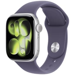 Apple Watch S11 42mm CEL (hopea alum./usvanvioletti urheiluraneke) M/L