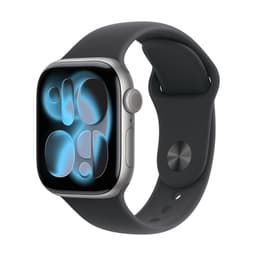 Apple Watch S11 42mm GPS (tähtiharmaa alumiini/musta urheiluran.) S/M