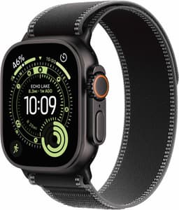 Apple Watch Ultra 3 49mm (musta tit./musta/hiili Trail ranneke) M/L