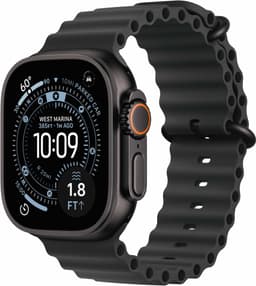 Apple Watch Ultra 3 49mm (Sort Titanium/Sort Ocean Band)