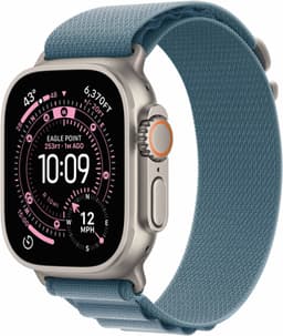 Apple Watch Ultra 3 49mm (Natural Titanium/Light Blue Alpine Loop) M