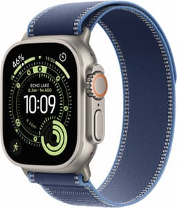 DEMO Apple Watch Ultra 3 49mm (Natural Titanium/Blue/Bright Blue Trail Loop) S/M