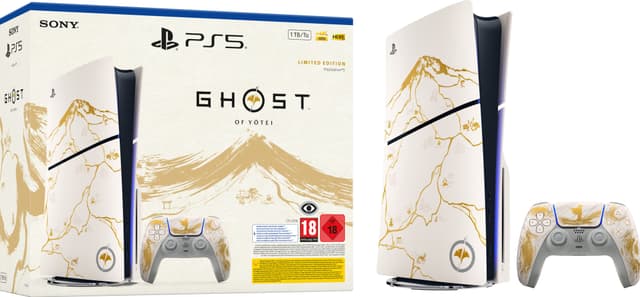 PlayStation 5 Slim spelkonsol (Ghost of Yotei limiterad utgåva) 1TB