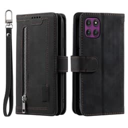 SKALO Motorola Edge 60 Pro 5G Big Wallet 9-LOMMER Flip Cover - Sort